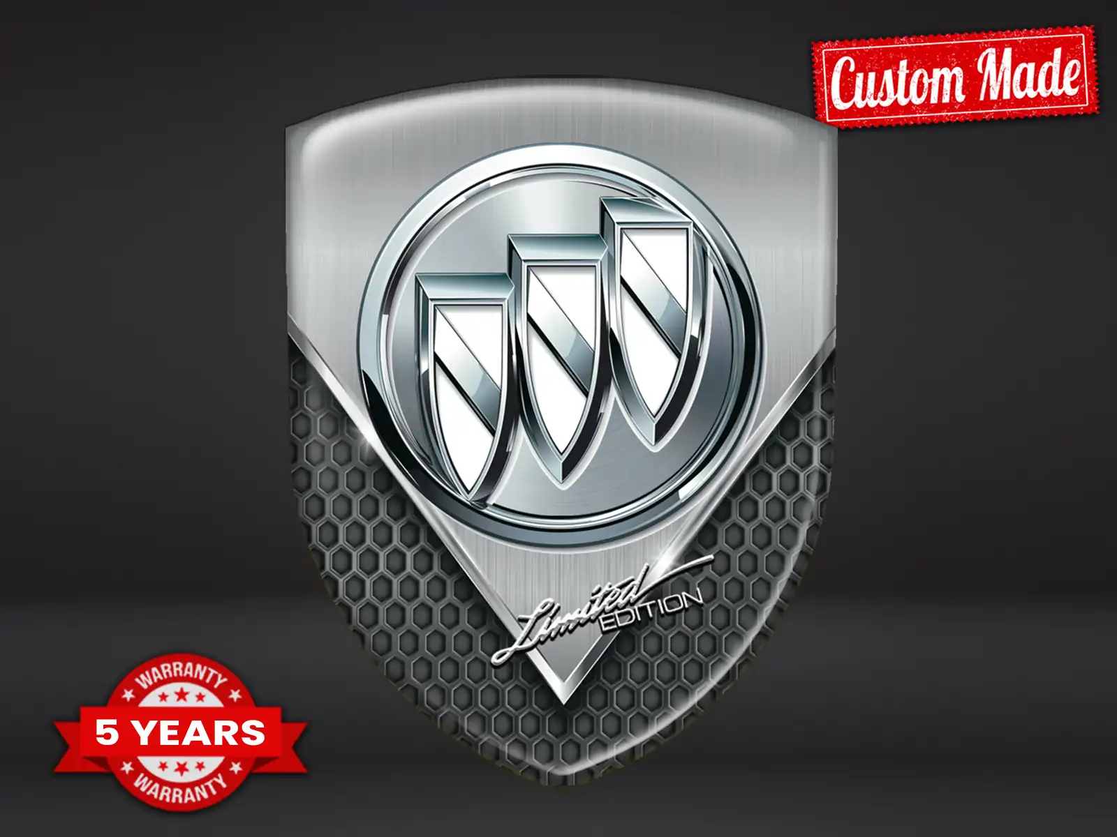 Buick Etiquetas Negocio Resistentes Estilo Personalizables X